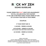 Bracelet sizing guidelines for Rock My Zen