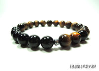 Black Tourmaline and Golden Tiger Eye for Negative Energy Protection