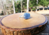 Kyanite Wirewrapped Ring with Silver Fill or Copper Wire by Rock My Zen