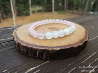 Dainty Moonstone and Rose Quartz for Self Love, Balance and Confidence by Rock My Zen