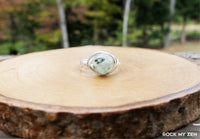 Prehnite Wire Wrapped Ring by Rock My Zen