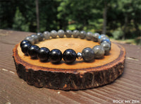 Labradorite and Black Tourmaline for Negative Energy Protection by Rock My Zen