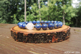 White Jade and Lapis Lazuli for Stress and Anxiety Relief by Rock My Zen