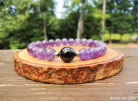 Amethyst and Black Tourmaline for Empath Protection by Rock My Zen
