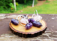 Witchy Gemstone Wire Wrapped Ring in Amethyst or Rose Quartz by Rock My Zen