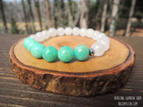 Amazonite and White Jade for Stress Relief by RockMyZen.com