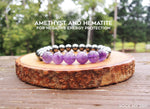 Amethyst and Hematite Energy Bracelet by Rock My Zen