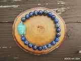 Howlite Buddha and Lapis Lazuli for Stress and Anxiety Relief by Rock My Zen