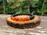 Carnelian and Black Onyx for Creative Writing and Focus by Rock My Zen
