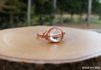Clear Quartz Wire Wrapped Ring by Rock My Zen
