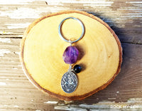 Witchy Forest Amethyst Keychain by Rock My Zen