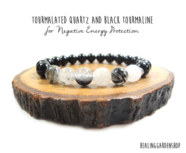 Tourmalated Quartz and Black Tourmaline for Negative Energy Protection