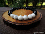 Howlite and Black Onyx  for Focus and Concentration