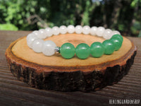 Green Aventurine and White Jade for Prosperity and Luck