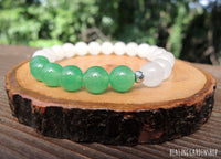 Green Aventurine and White Jade for Prosperity and Luck