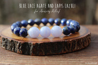 Blue Lace Agate and Lapis Lazuli for Stress and Anxiety Relief