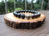 Red Garnet, Pyrite, Lava and Black Onyx for Business Success