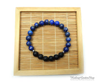 Lava and Lapis Lazuli  Essential Oil Diffuser Bracelet