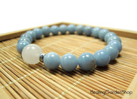 White Jade and Angelite for Stress Relief and Angel Communication