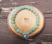 Lotus and Green Aventurine Bracelet by Rock My Zen