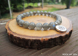 Lotus and Labradorite Bracelet for Negative Energy Protection by Rock My Zen