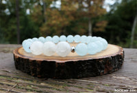 Moonstone and Aquamarine Bracelet for Stress and Anxiety Relief by Rock My Zen