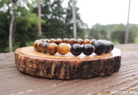 Black Obsidian and Tiger Eye for Negative Energy Protection by Rock My Zen