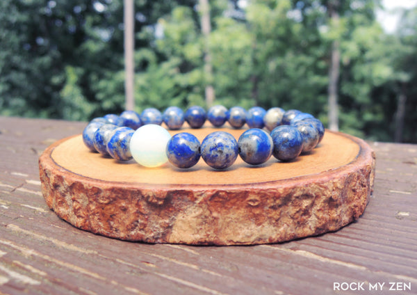 Opalite and Lapis Lazuli for Stress and Anxiety Relief by Rock My Zen