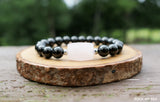 Faceted Rose Quartz and Black Tourmaline for Self Confidence by Rock My Zen
