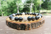 Sardonyx Bracelet for Negative Energy Protection by Rock My Zen