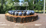 No Metal Sodalite Bracelet for Emotional Balance by Rock My Zen