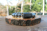 Natural Black Tourmaline and Hematite for Empath Protection by Rock My Zen