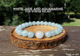 White Jade and White Jade for Stress Relief by Rock My Zen