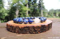 White Jade and Lapis Lazuli for Stress and Anxiety Relief by Rock My Zen